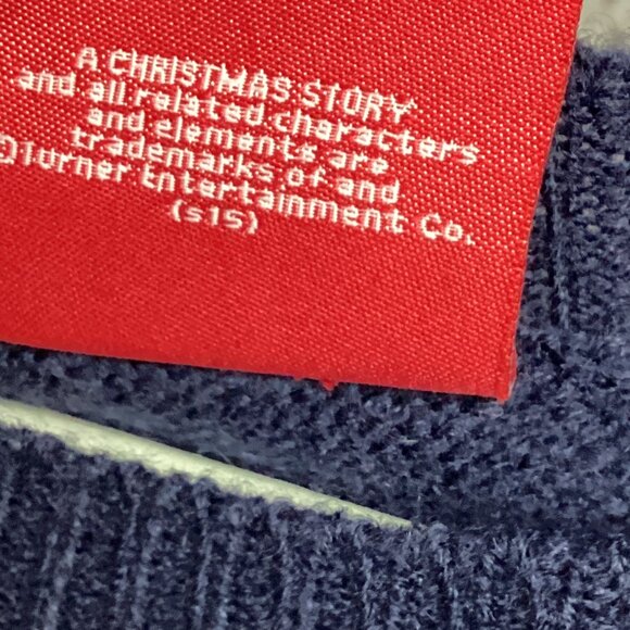 A Christmas Story Knit Sweater Ugly Sweater Bunny M - Picture 5 of 8